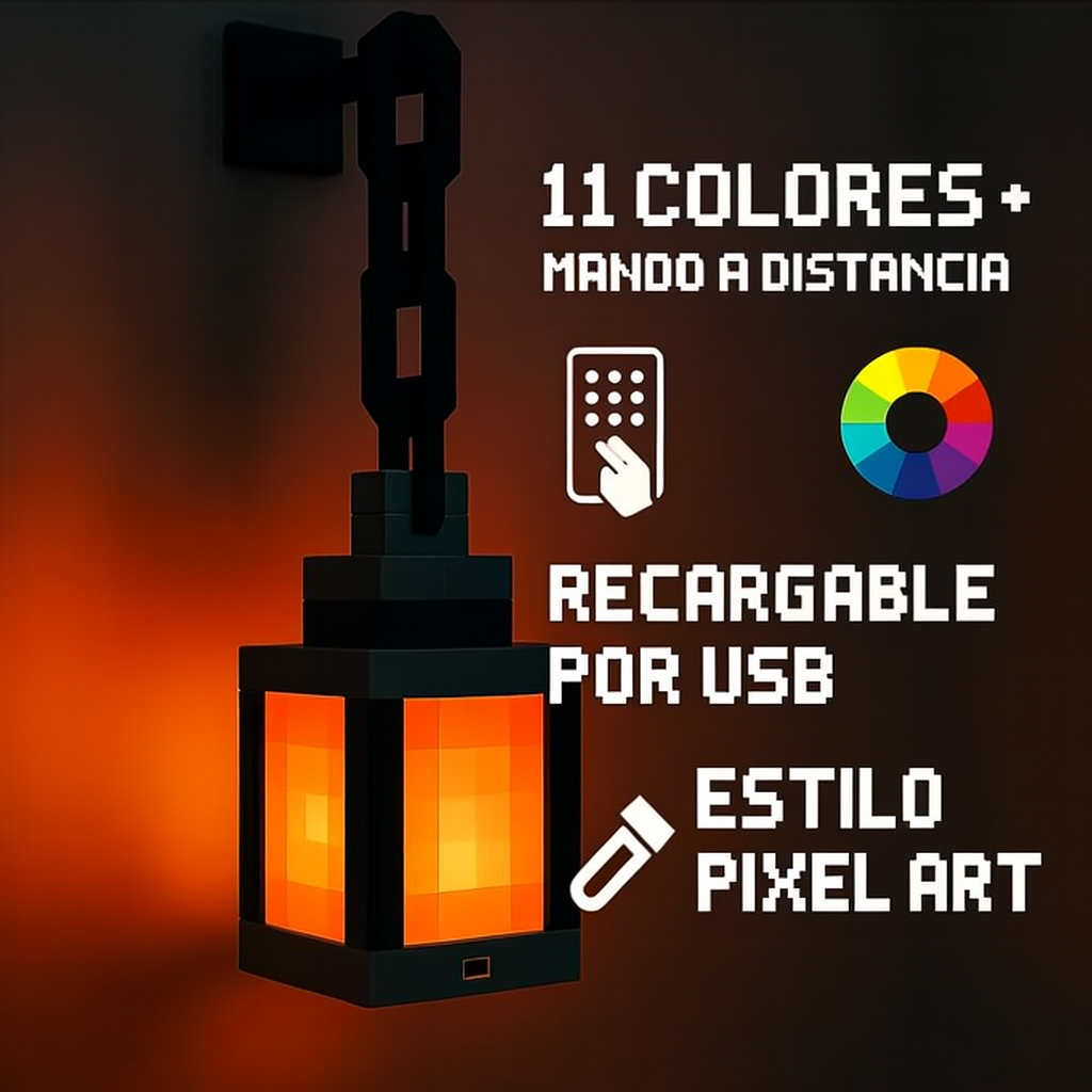 Lámpara Portátil de 11 colores