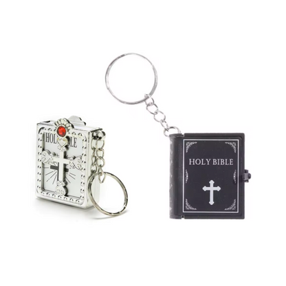 Llavero de la biblia en miniatura